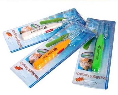 【帶電池直接用 帶燈挖耳勺 兒童安全耳勺 發(fā)光耳勺】?jī)r(jià)格,廠家,圖片,耳勺/潔耳器,永康市科發(fā)文教用品-